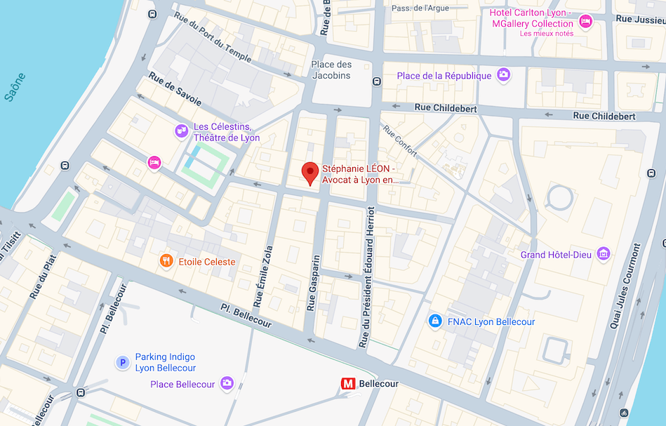 Carte Stéphanie LÉON - Avocat à Lyon en indemnisation du dommage corporel